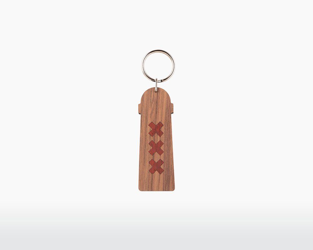 wooden keychain amsterdam amsterdammertje pole walnut padouk wood key ring natural durable on webshop wooden amsterdam.jpg.jpg