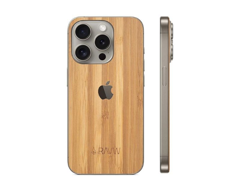 rauw iphone skin 15 pro bamboo