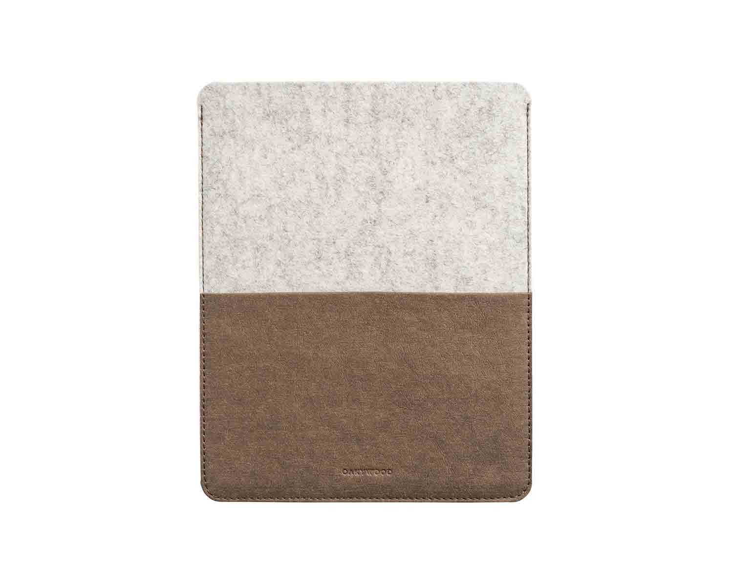ipad macbook sleeves felt corkoak 456 12.9 inch white front