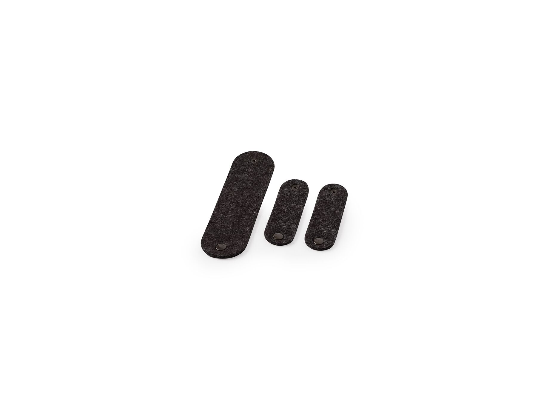 felt cable ties set of 3 anthracite