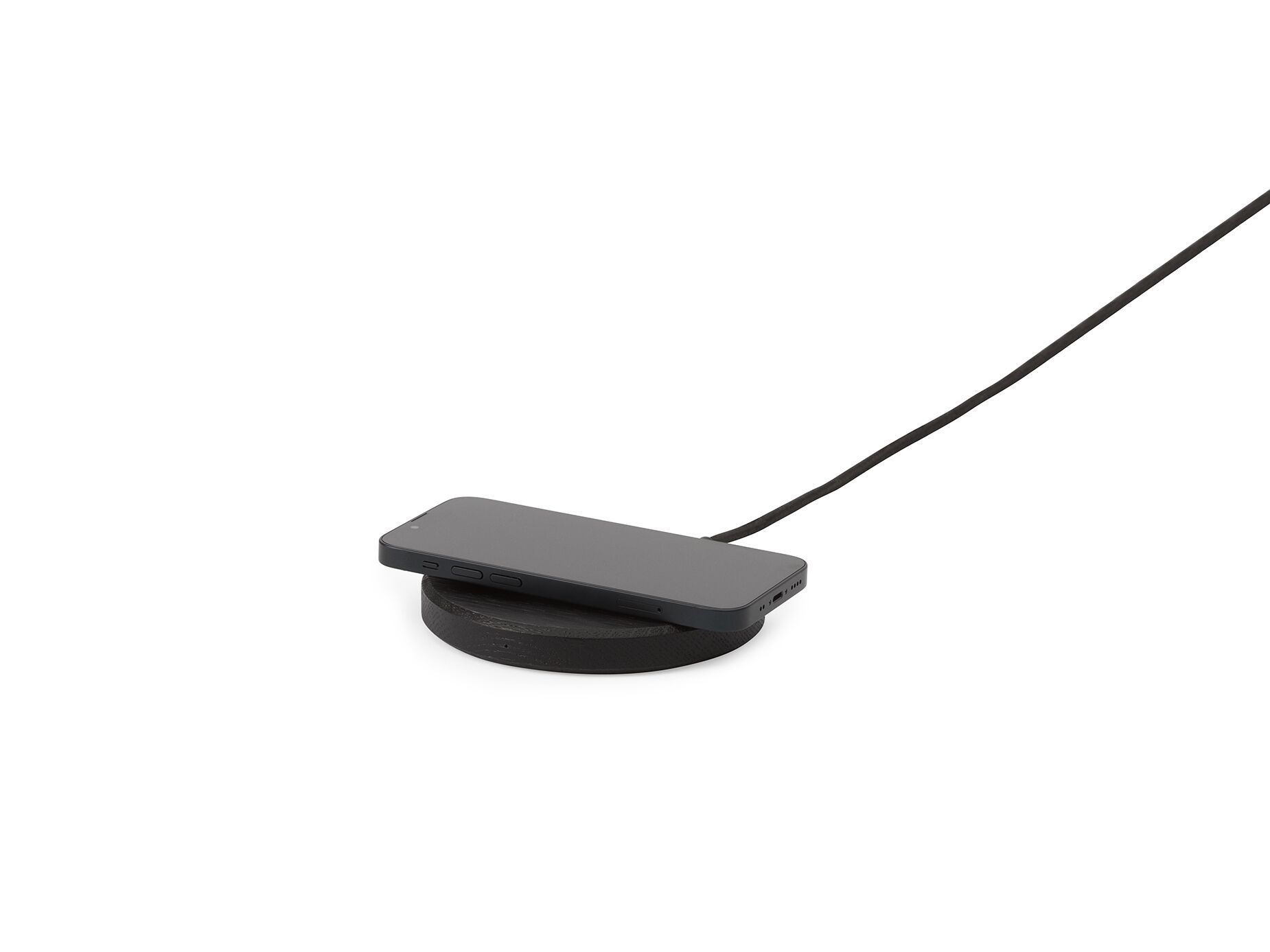 slim charging pad black