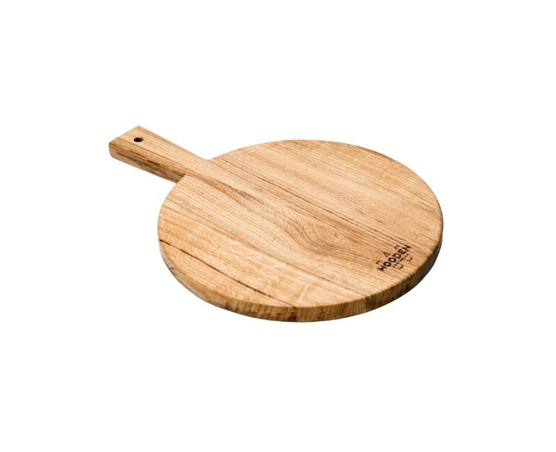 round cutting board medium oak