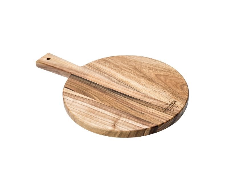 round cutting board medium walnut