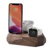 iphone triple dock walnut oakywood 1 iphone triple dock walnut oakywood 1