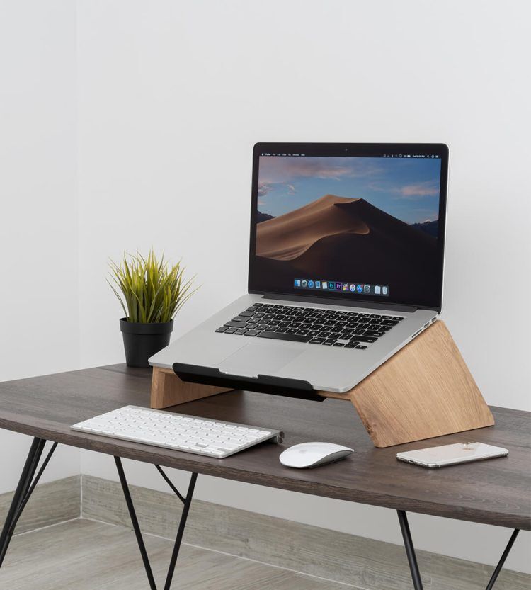 Wooden Laptop Stand - Oak - Wooden Amsterdam