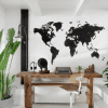 wooden world map diy black hdf wooden world map diy black hdf