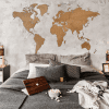 wooden world map diy brown hdf wooden world map diy brown hdf