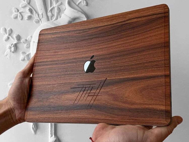 Wooden MacBook Skin Wooden Amsterdam