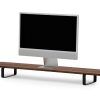 dual desk shelf – monitor stand – walnut dual desk shelf – monitor stand – walnut