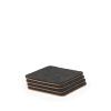 felt & cork coasters set of 4 anthracite felt & cork coasters set of 4 anthracite