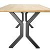 hourglass oak steel table 002 hourglass oak steel table 002