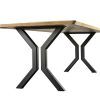 hourglass oak steel table 004 hourglass oak steel table 004