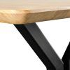 hourglass oak steel table 005 hourglass oak steel table 005