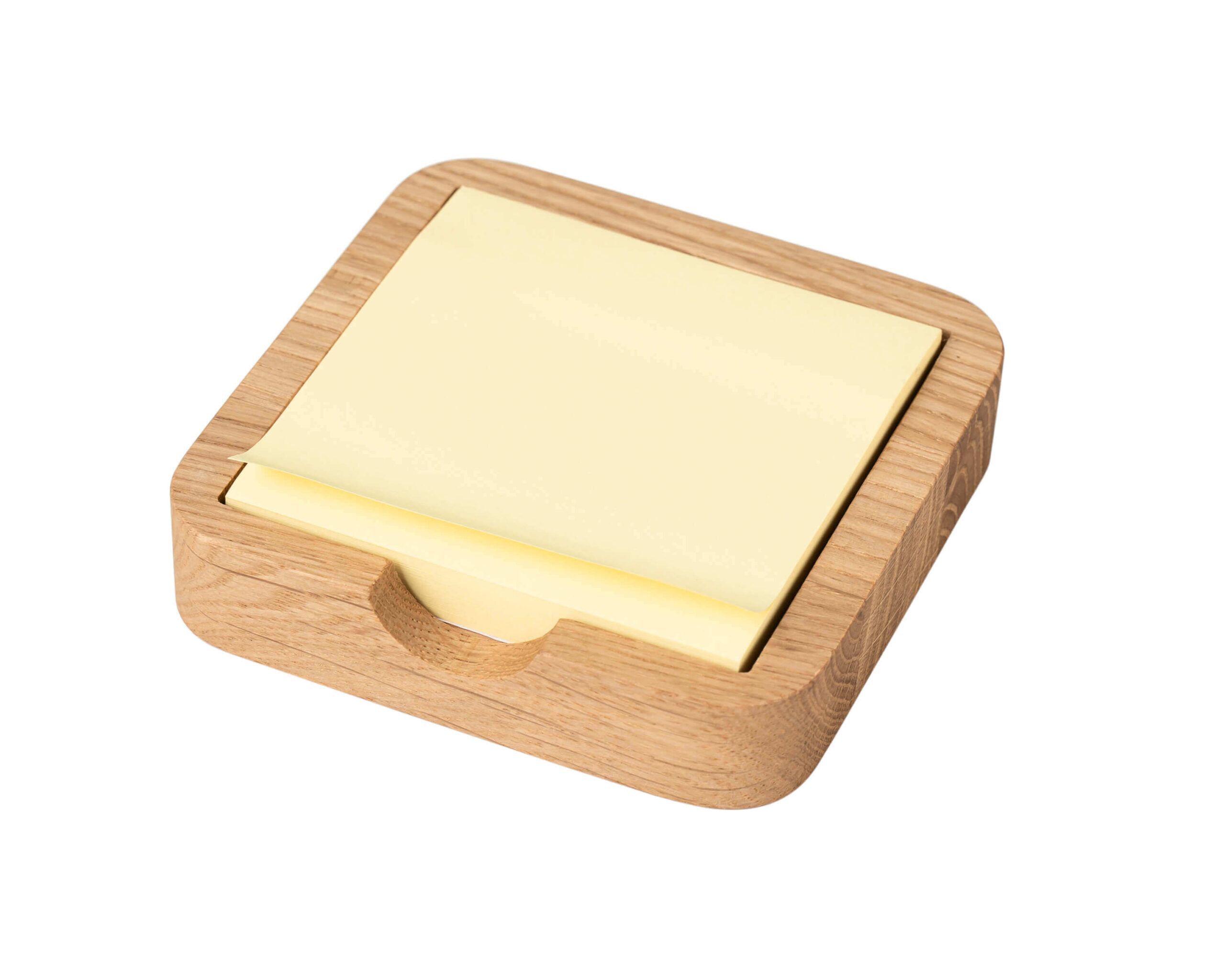 sticky notes holder oak oakyblocks 02