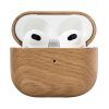 oakywood airpods 3 case oak oak 409 01 oak wooden AirPods case with AirPods opened front view