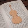 bookmarks file 1cello eiken cello music instrument bookmark wood oak in book