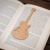 fichier de signets 1chênes de la guitare guitare instrument de musique marque-page bois chêne dans livre