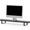 dual desk shelf monitor stand black dual desk shelf monitor stand black