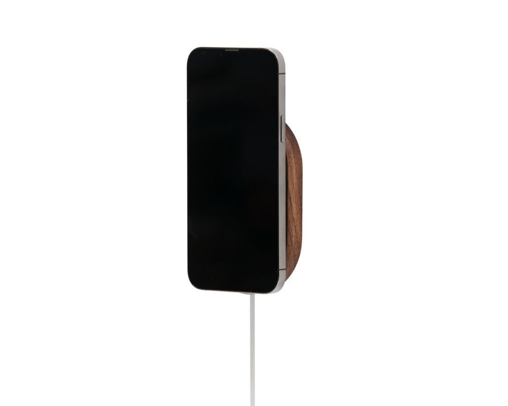 MagSafe iPhone Wall Mount Walnut Wooden Amsterdam