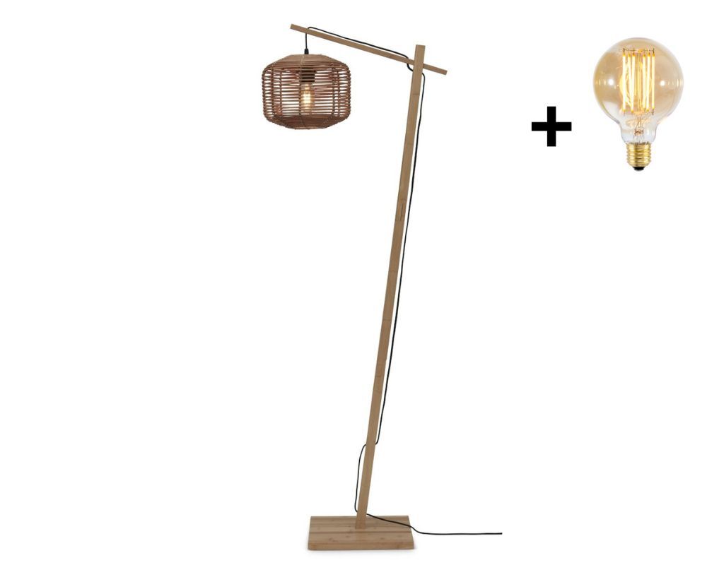 tanami vloerlamp kap 2520 naturel gold