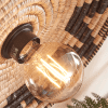 lampe murale andros noir et naturel avec ampoule à filament doré good and mojo close up lampe murale andros noir et naturel avec ampoule à filament doré good and mojo close up