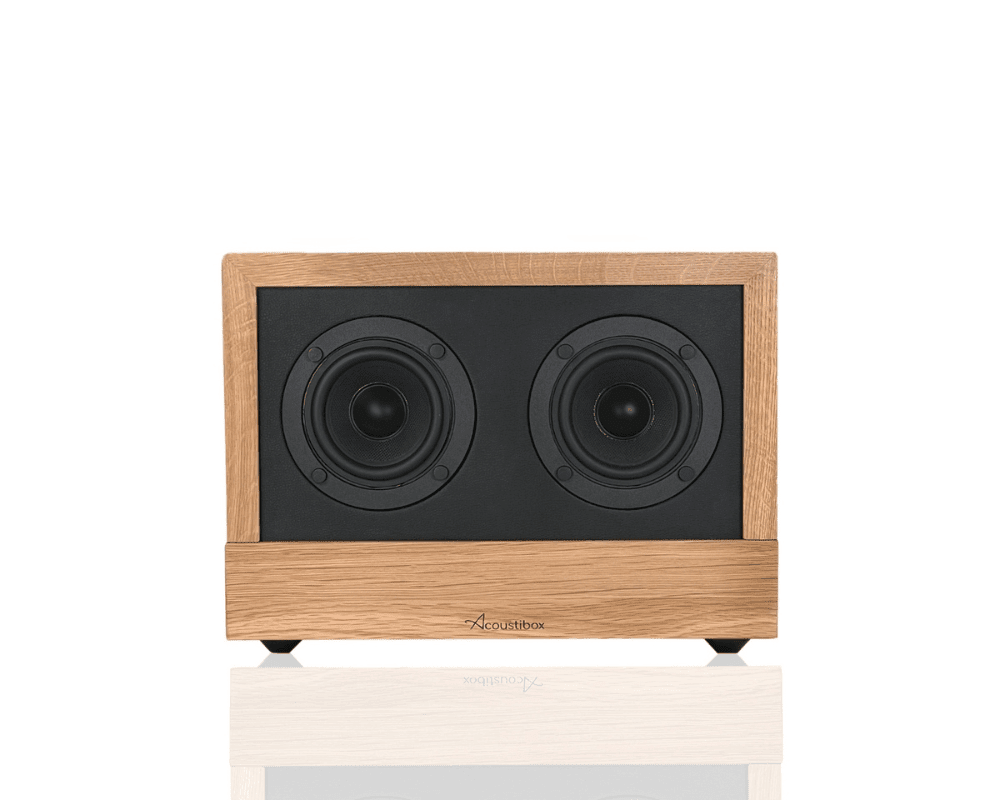 acoustibox – solid oak bluetooth speaker