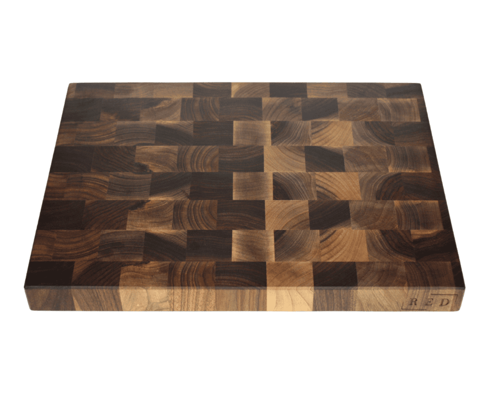 end grain cutting board mono walnut 40 x 30 cm
