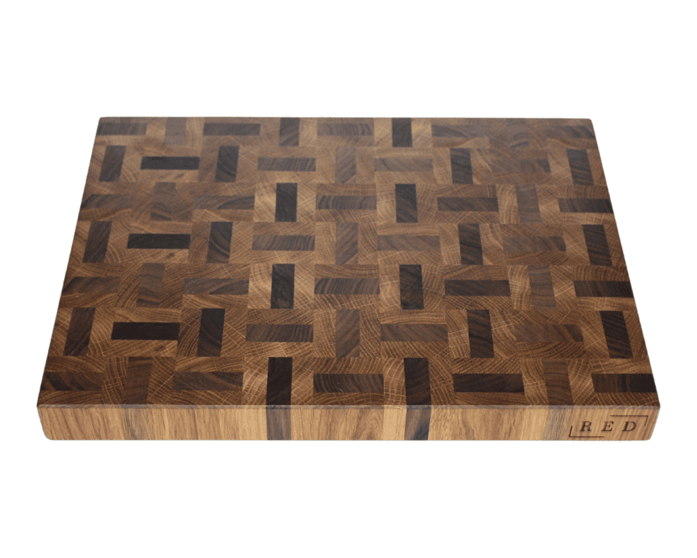 end grain cutting board the maze oak & walnut 40 x 30 cm end grain cutting board the maze oak & walnut 40 x 30 cm