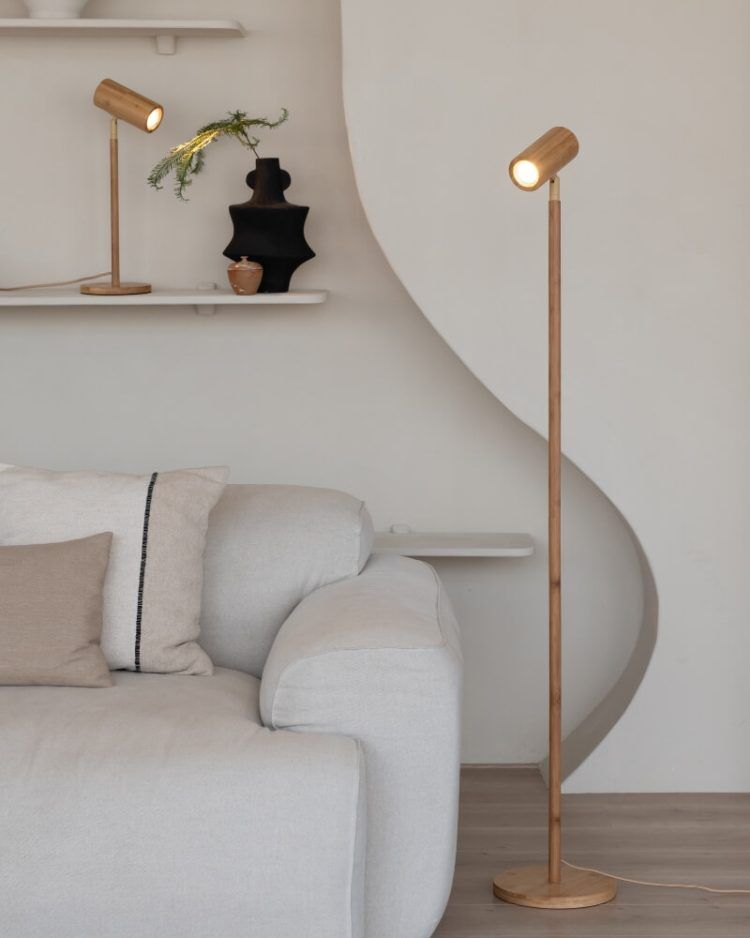 Floor Lamp - JAVA - Bamboo - Wooden Amsterdam