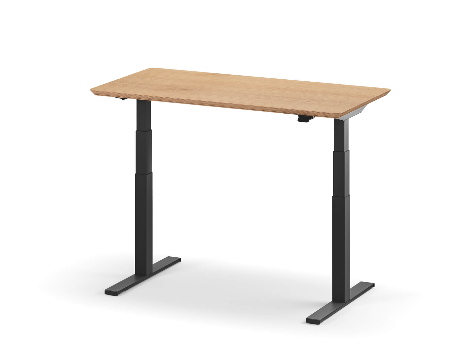 standing desk oak veneer