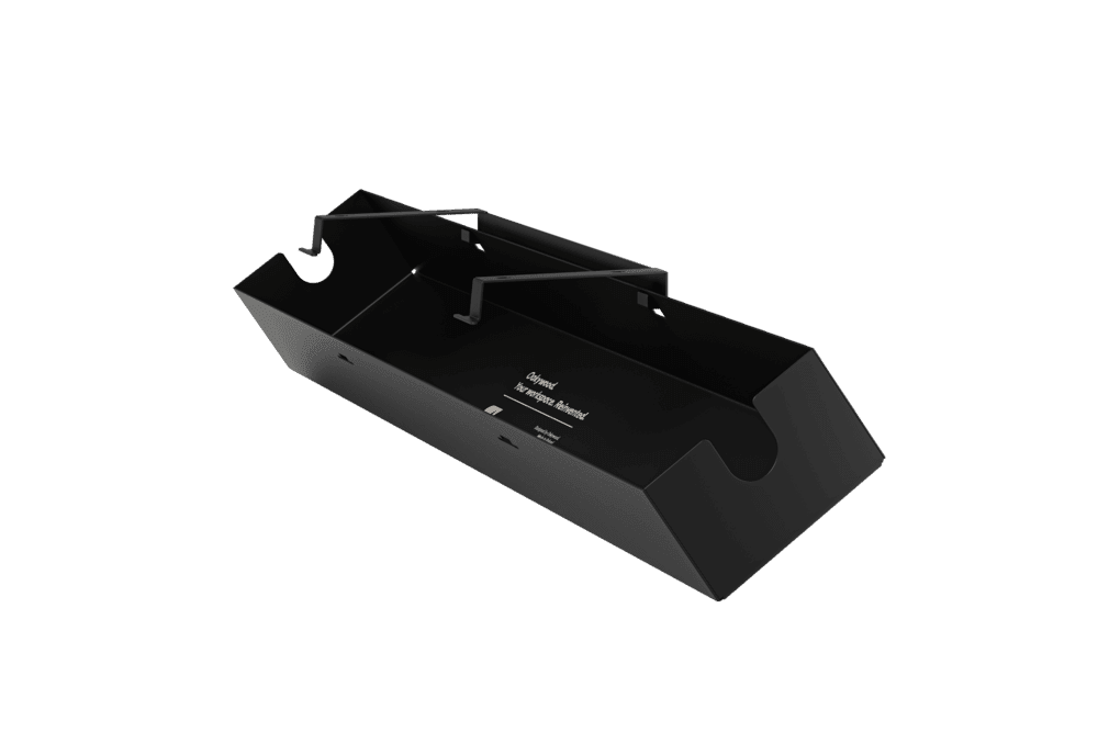 underdesk organizer tray black